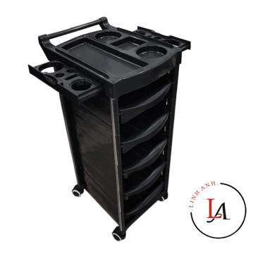 Xe đẩy nhựa 6 tầng